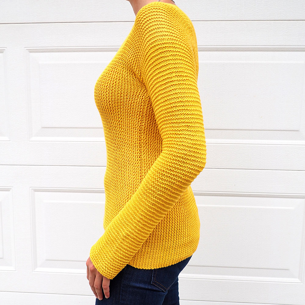 Sideways Sweater 10 rows a day