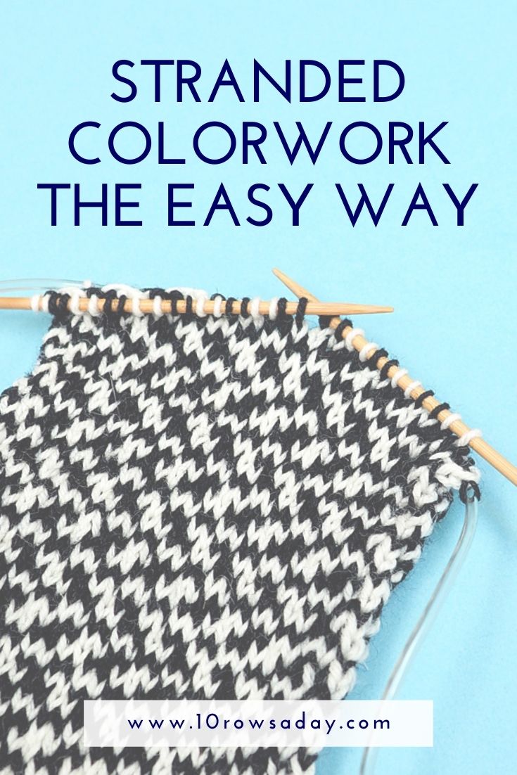 Easy Way to Hold Yarn for Stranded Knitting English and Continental