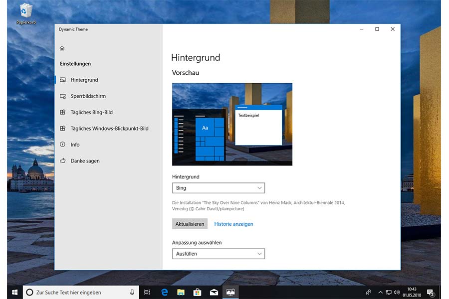Windows Hintergrundbild täglich automatisch wechseln 111tipps.de