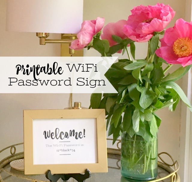 Prepping for Guests and Free Printable WiFi Password Sign 11