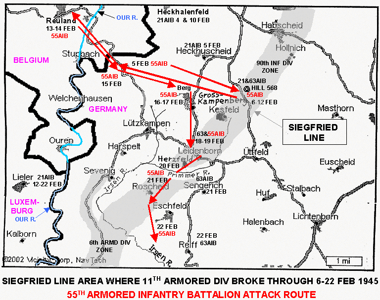 Baptism of Fire on the Siegfried Line By Pfc Roy Bohner 1st Rifle