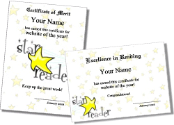 Printable Reading Certificates, Reading Awards, and Phonics Awards