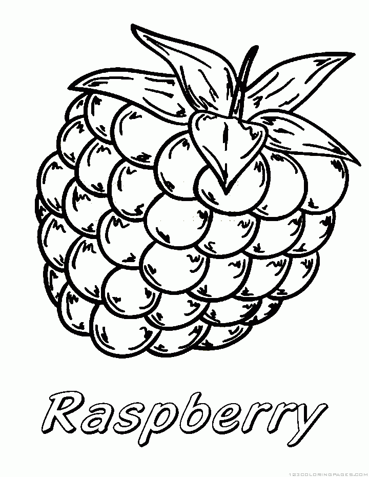 Raspberry Coloring Pages Raspberry Coloring Pages