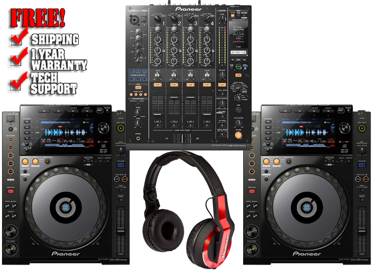 Pioneer 900 Pack DJ Packages Chicago DJ Equipment 123DJ