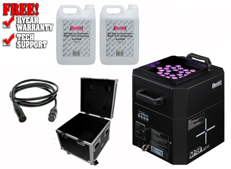 Antari M9 RGBAW LED Upright High Output Fogger Fog Machine w Fluid