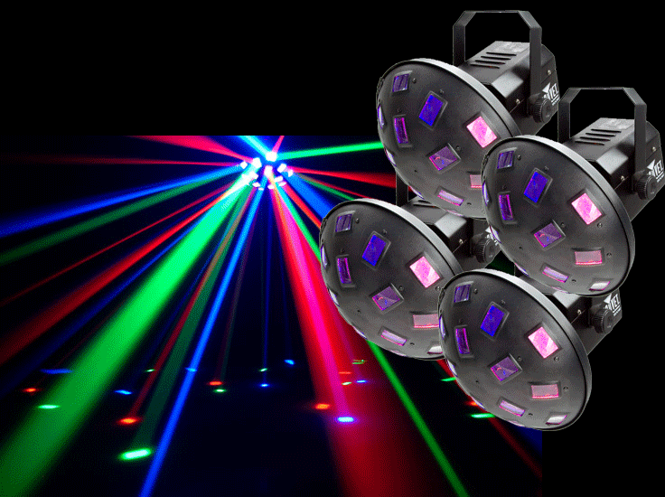 Max Pack 2 LED DJ Centerpiece Packages DJ Lights Chicago DJ