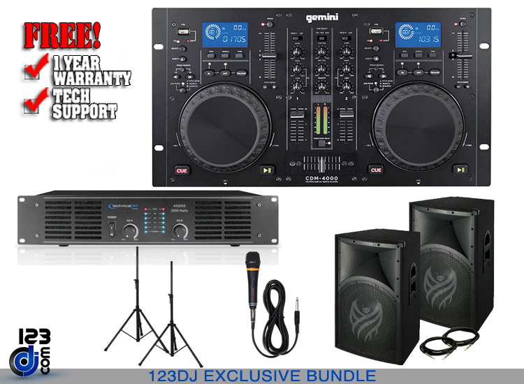 Portable DJ System DJ Studio Packages Chicago DJ Equipment 123DJ