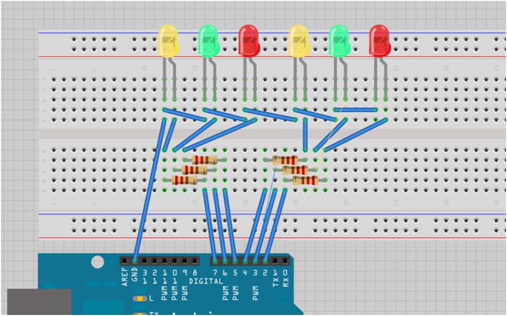 Starter 5 Running LED With Arduino