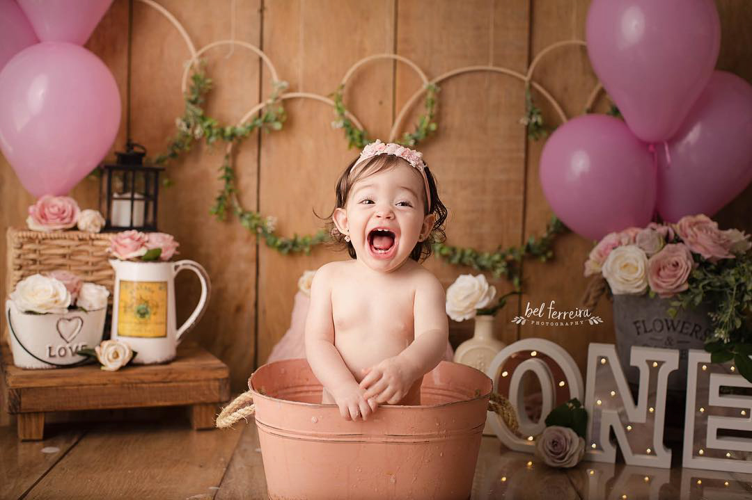 Metal Tub With Rope Handle 14D Props