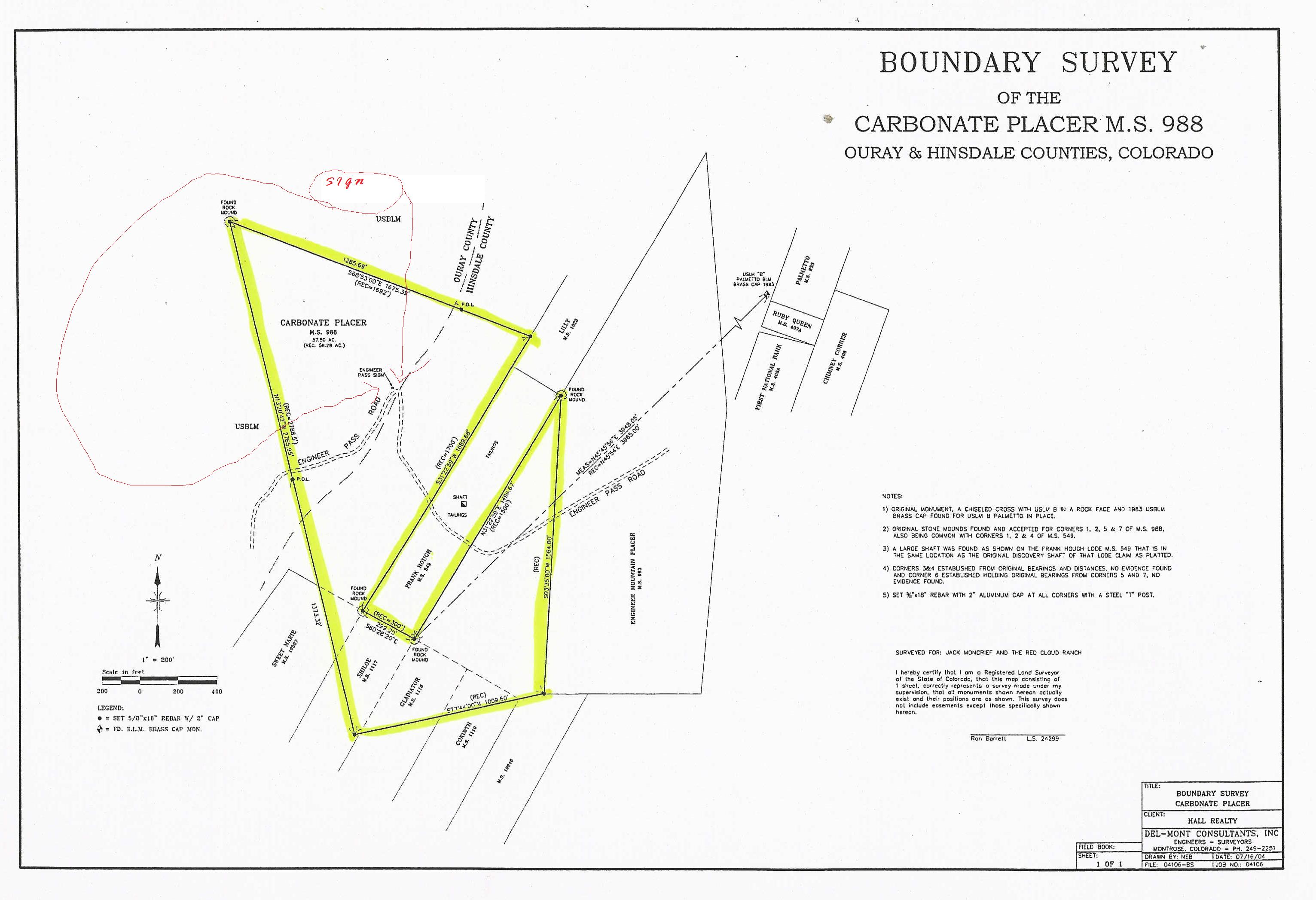Lake city and Hinsdale County Colorado Land for sale