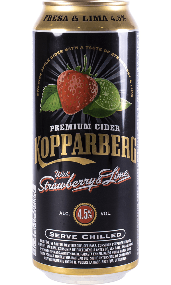 Sidra Kopparberg Fresa Lima 50cl Caja 24 Latas 1898 Drinks Boutique