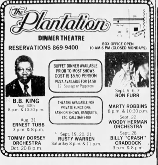 The Barn & The Plantation Dinner Theatres A Brief History