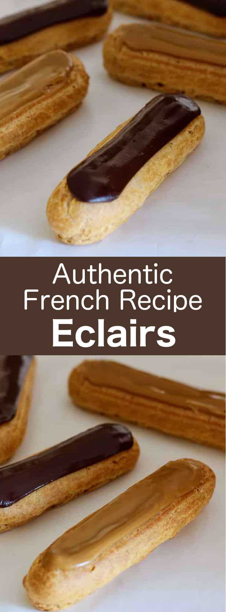Chocolate and Coffee Eclairs Traditional French Recipe 196 flavors