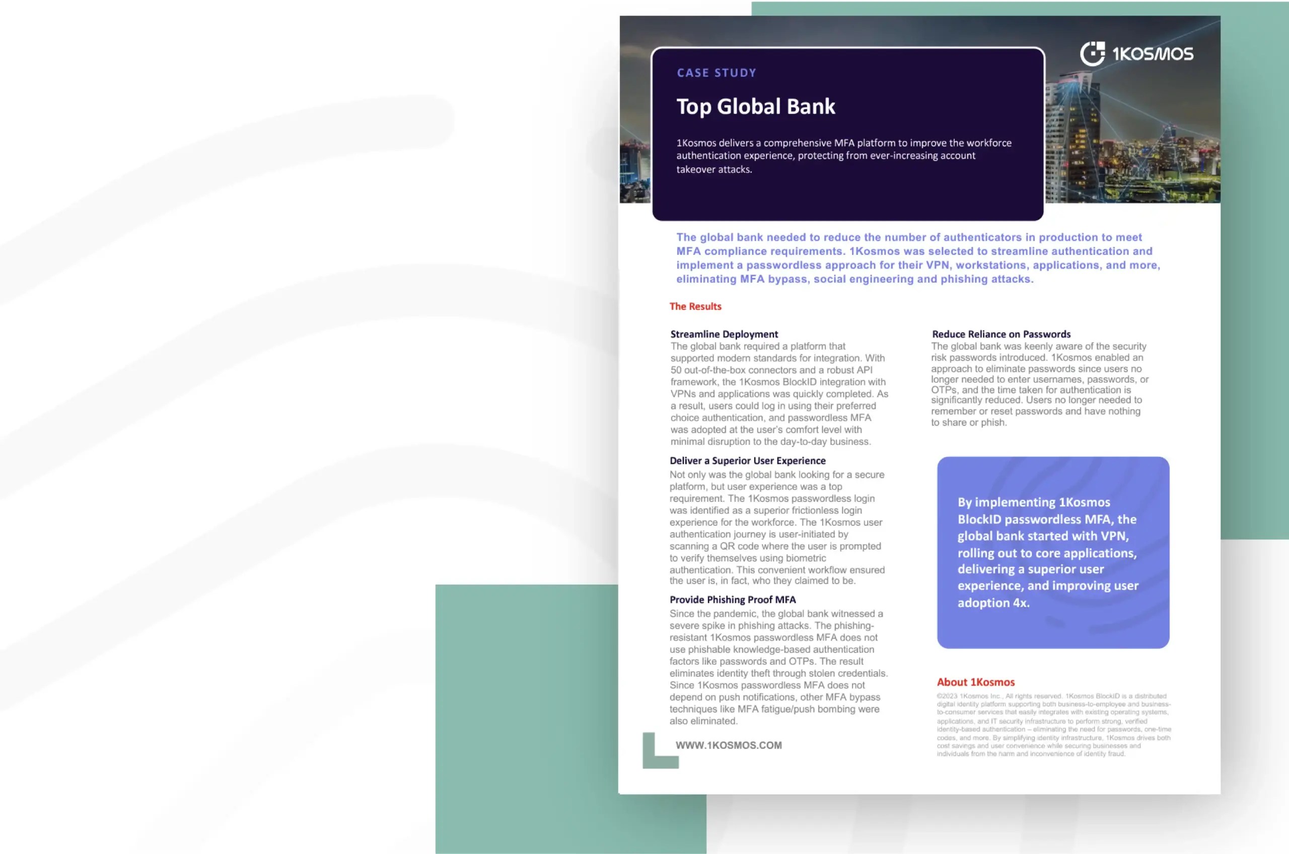 Global Bank - 1Kosmos