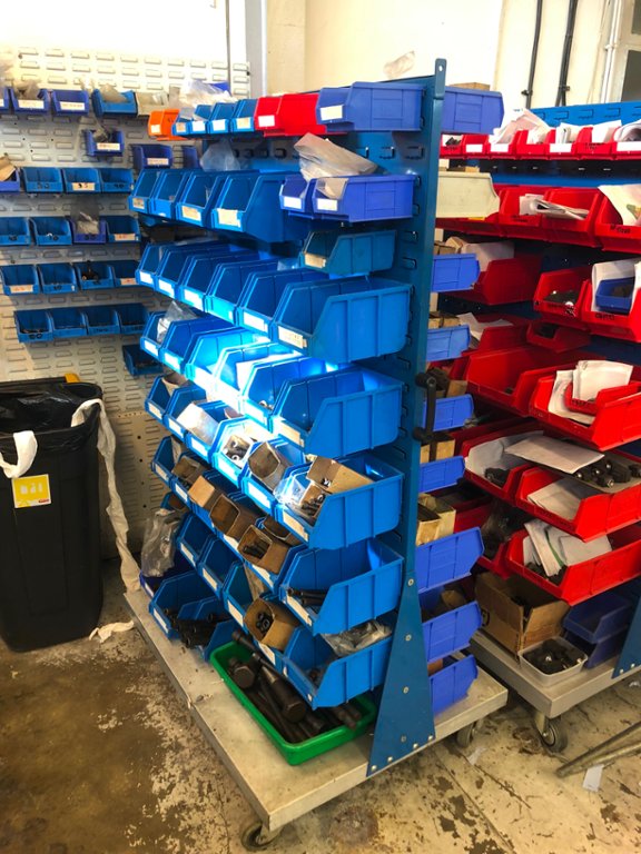 Lin Bin Storage Racking with Contents 1st Machinery
