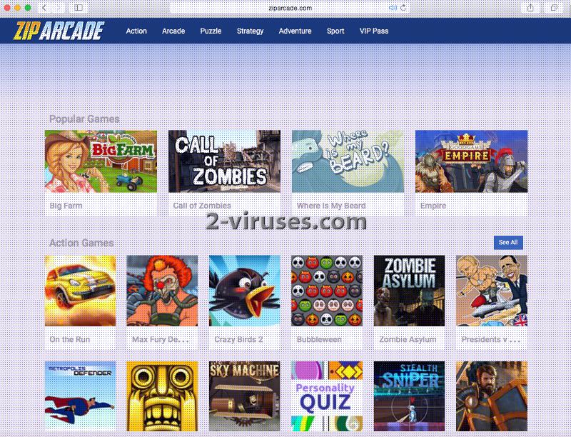 Ads by Zip Arcade How to remove Dedicated