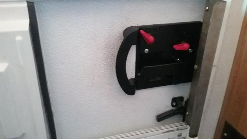 RV Trimark door latch broke 2001 Coachmen Mirada 300QB