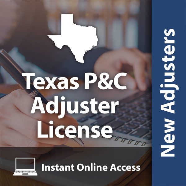 Texas P & C Adjuster PreLicensing Online Course 2021 Training