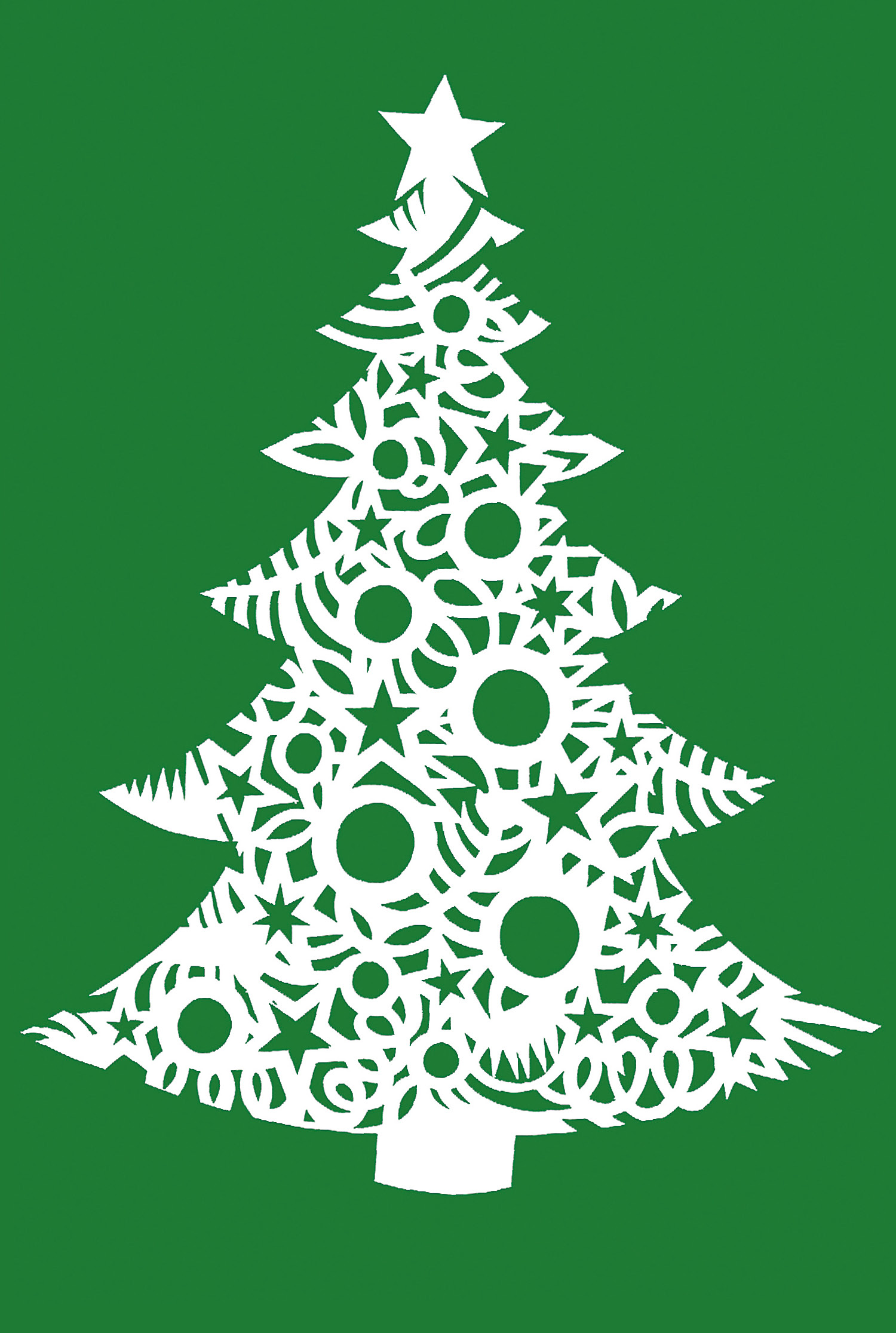 Christmas Tree Papercut