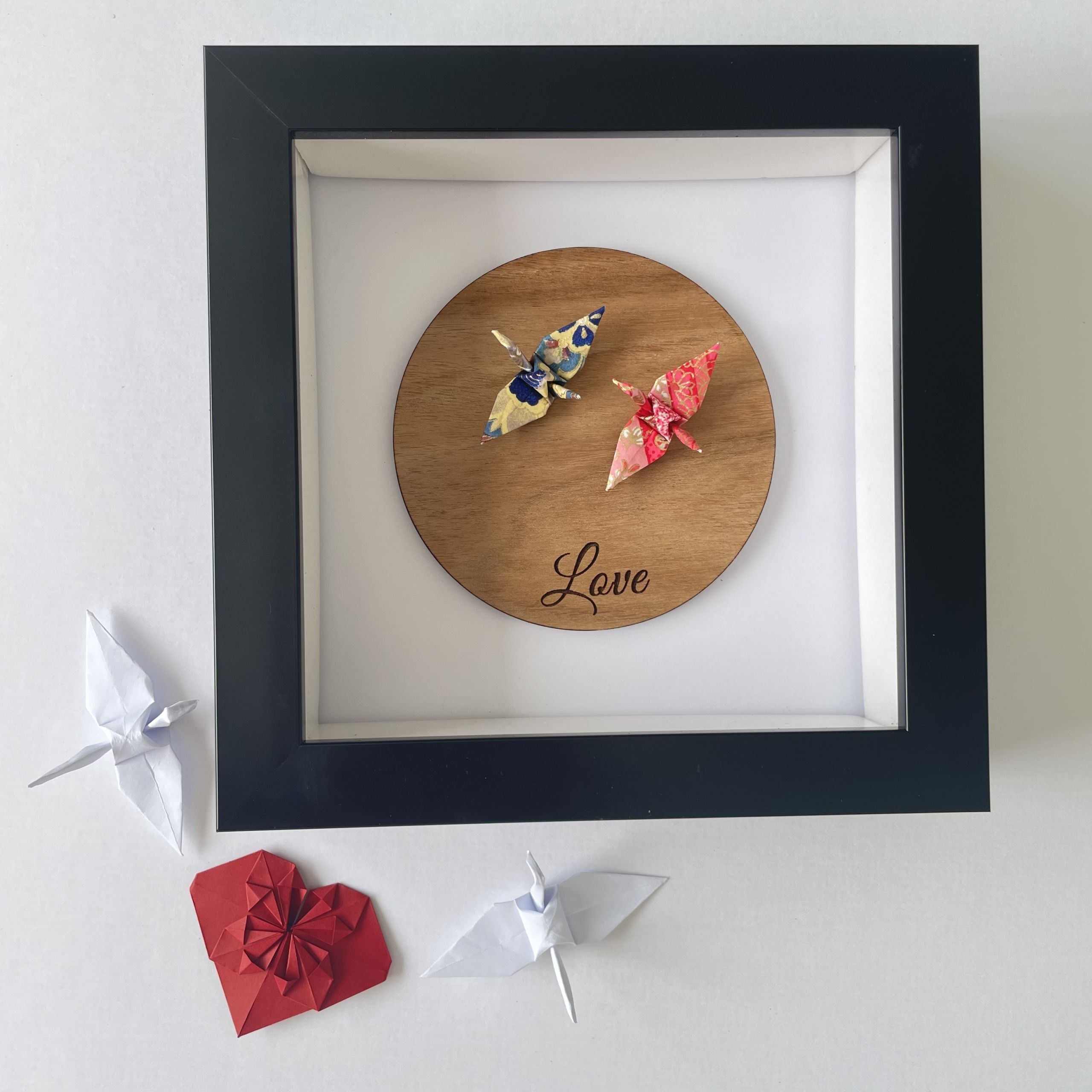 Love Birds Frame 22Folds