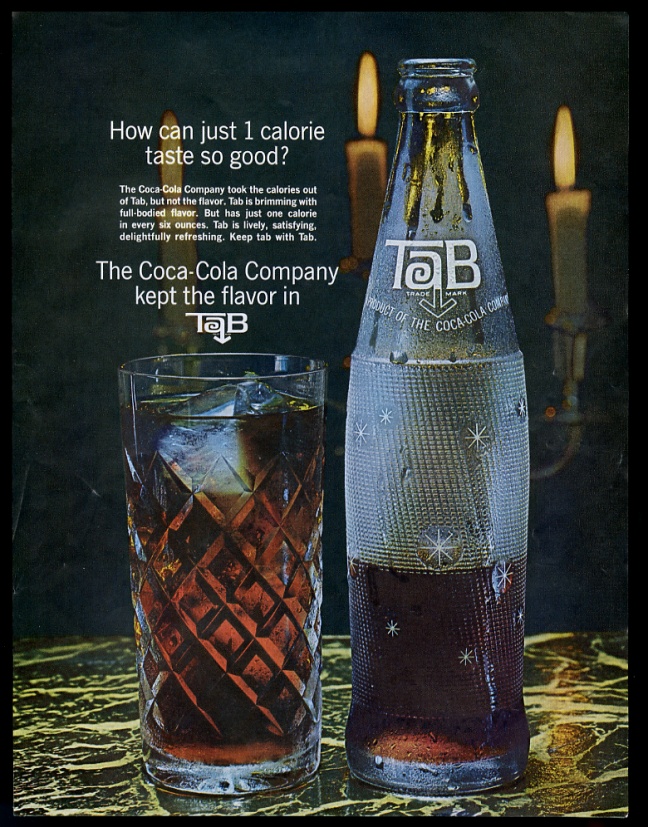 1964 Tab diet soda bottle photo vintage print ad eBay