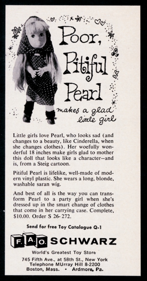1957 Poor Pitiful Pearl doll photo William Steig story