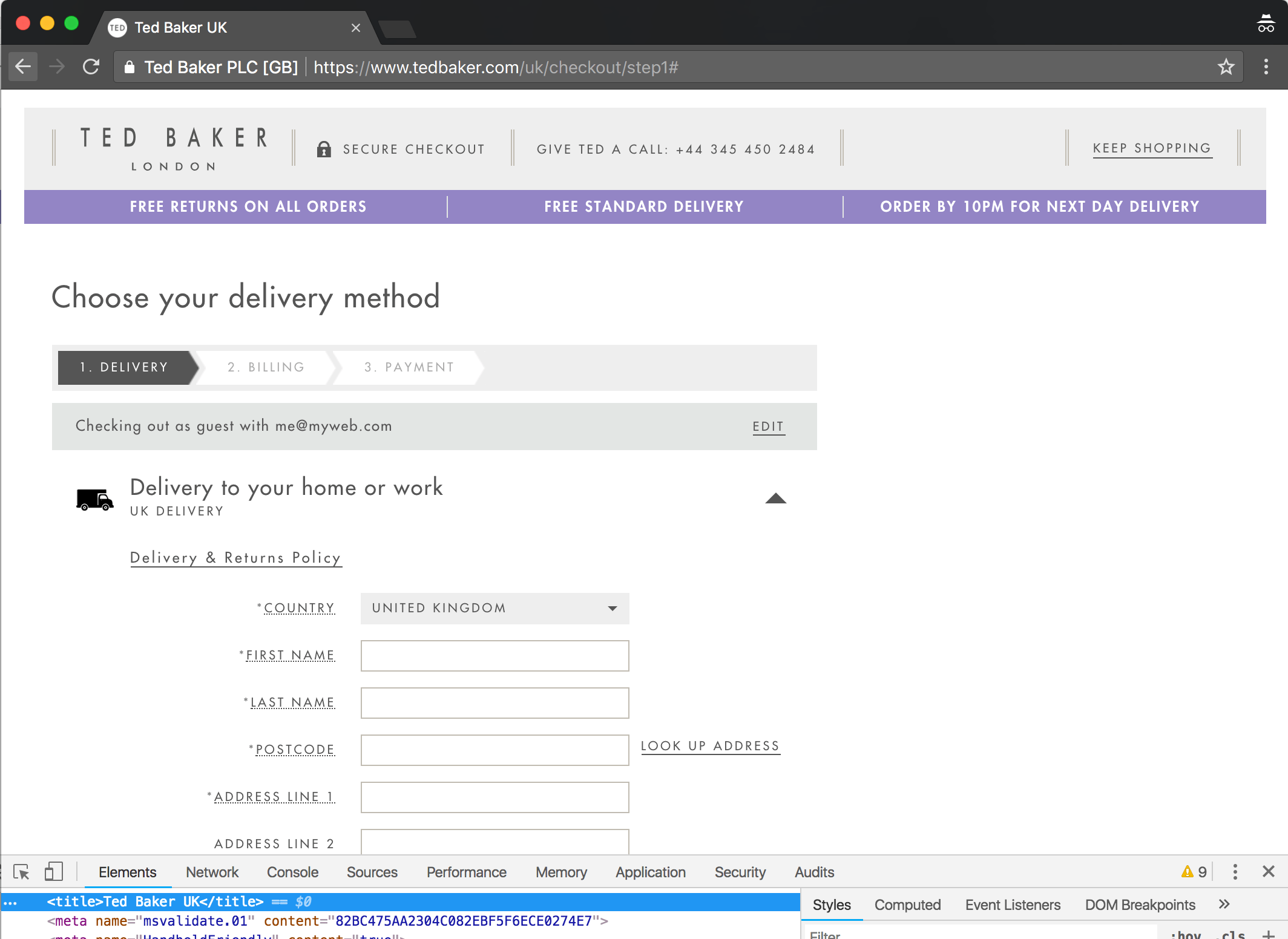 tedbakercheckout_deliverymethod 24 Accessibility