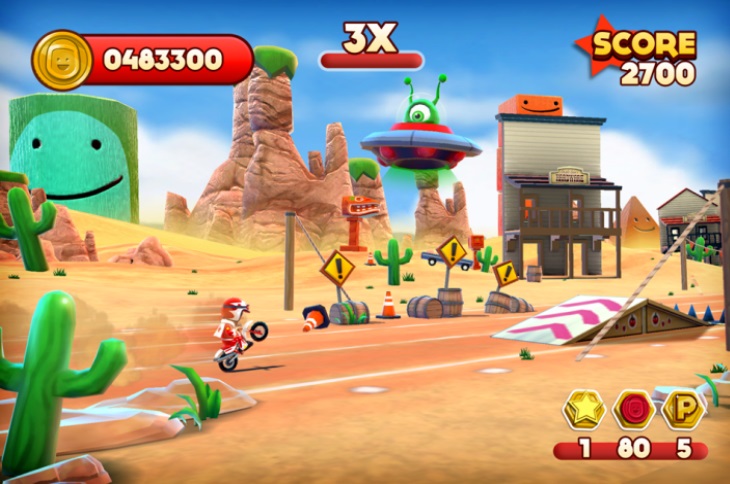 Rennfahrer Joe Danger fährt in den Play Store 24android