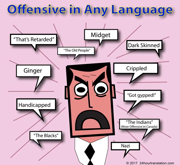 Offensive in Any Language 24 Hour Translation Services