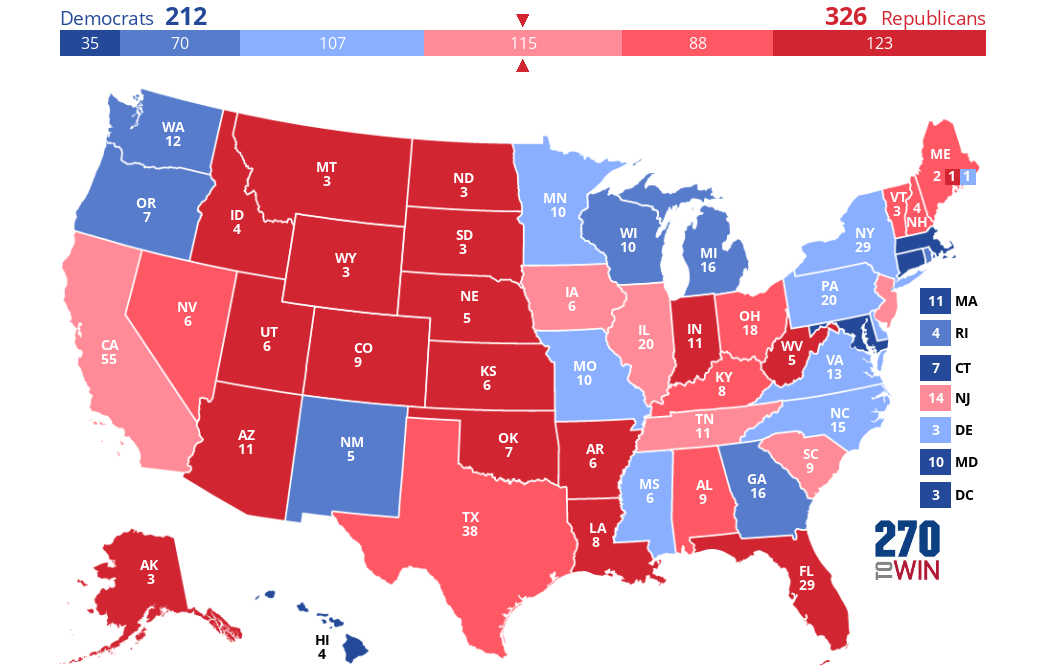 2024 Presidential Election Interactive Map