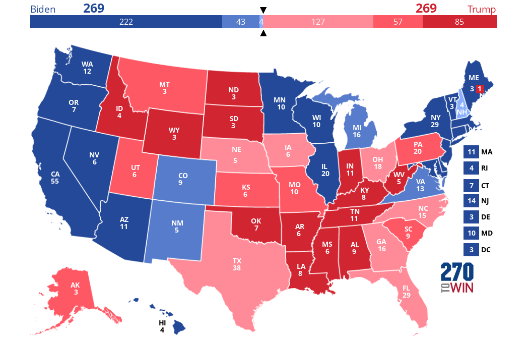 Interactive Presidential Map 2020 2024 Presidential Election Interactive Map