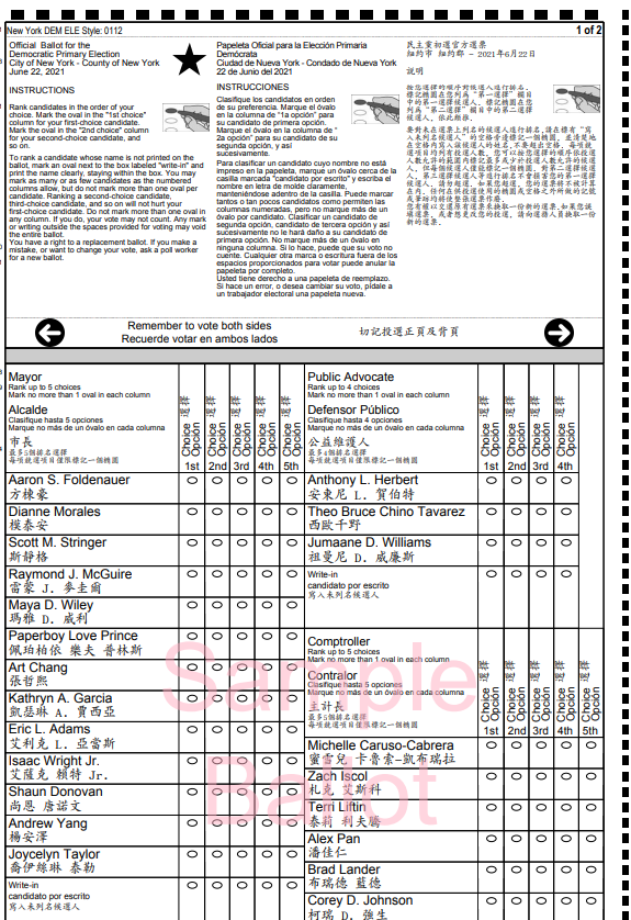 Ranked Choice Voting, Other Election Changes Impact NYC Mayoral Primary