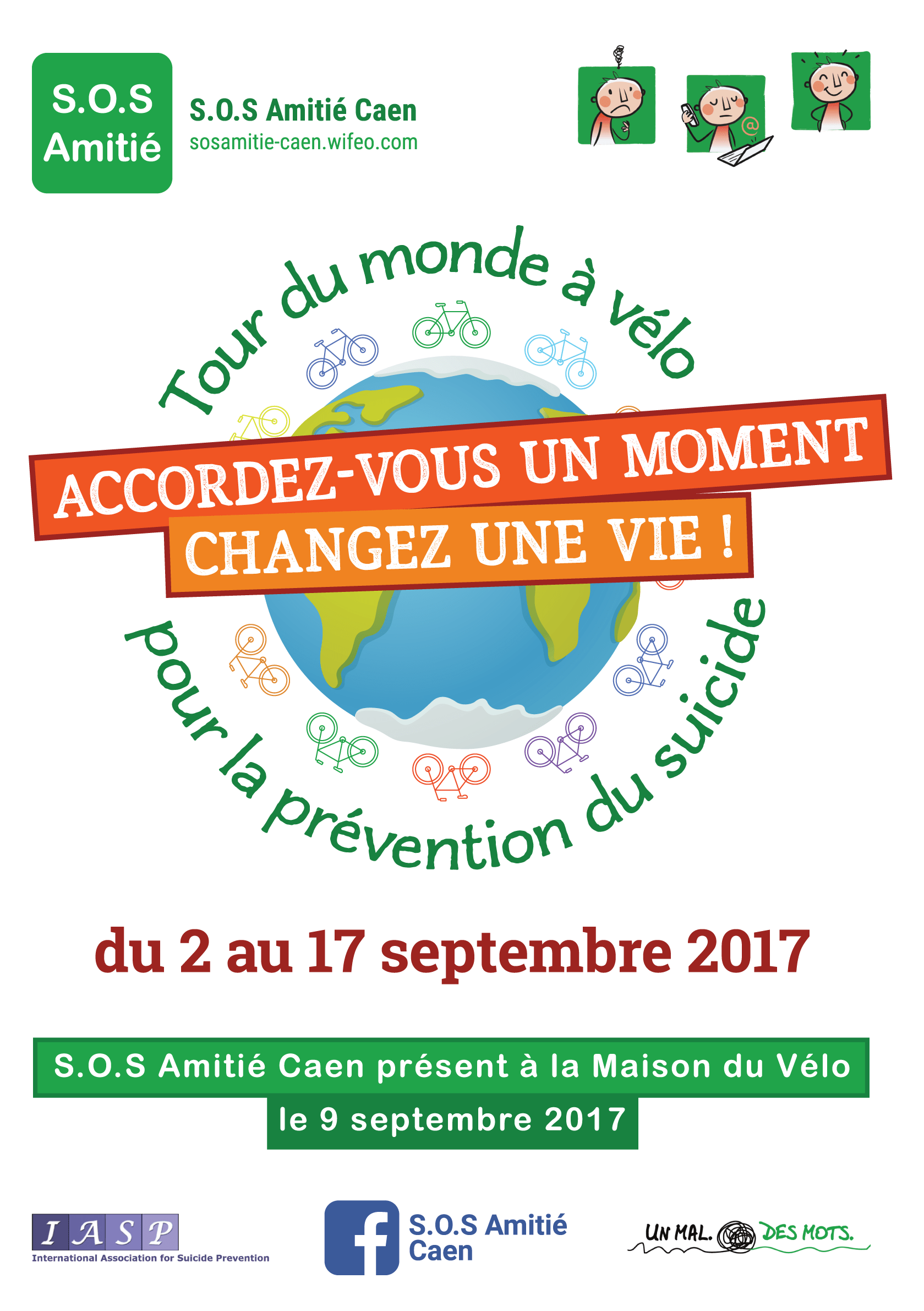 Affiche SOS Amitié 27 lettres