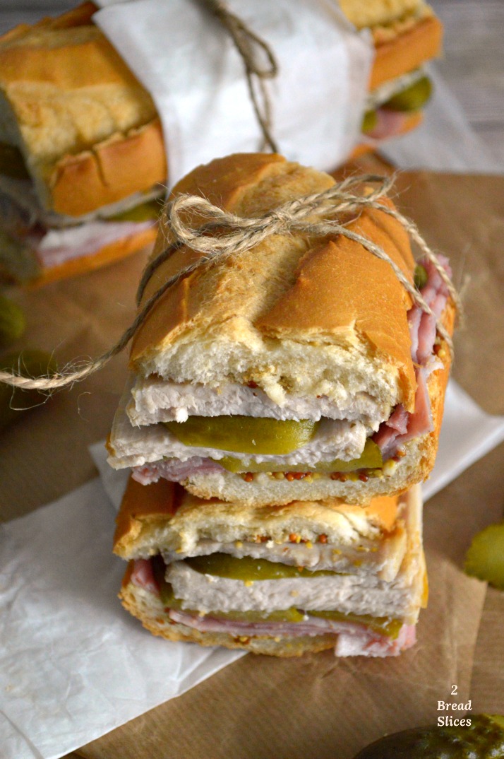 Receta de Sandwich Cubano 2 Bread Slices