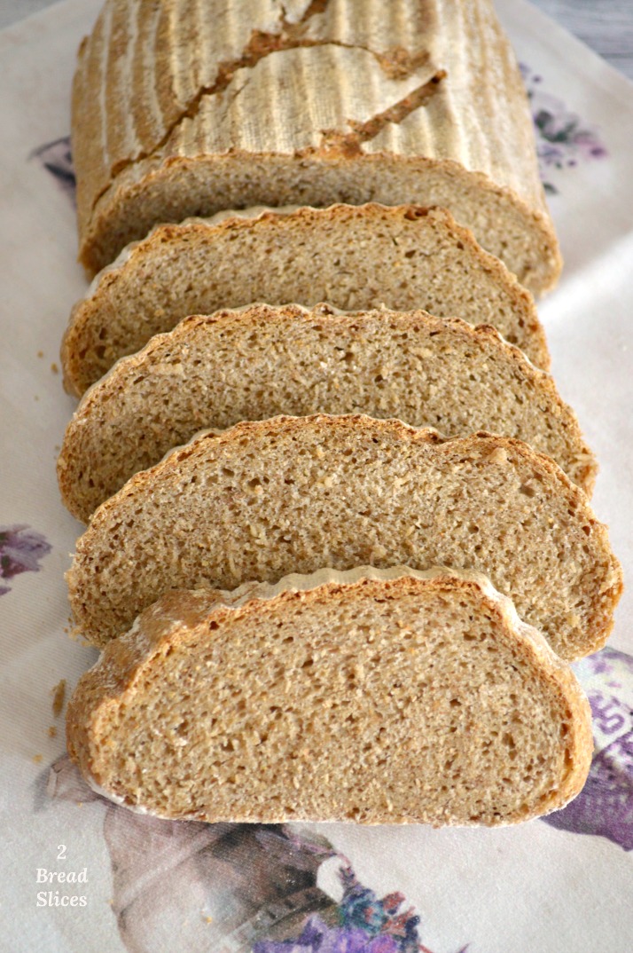 Receta Pan de Centeno sin Masa Madre 2 Bread Slices