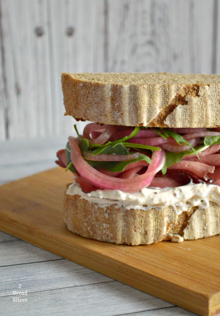 Receta de Sandwich de Roast Beef 2 Bread Slices