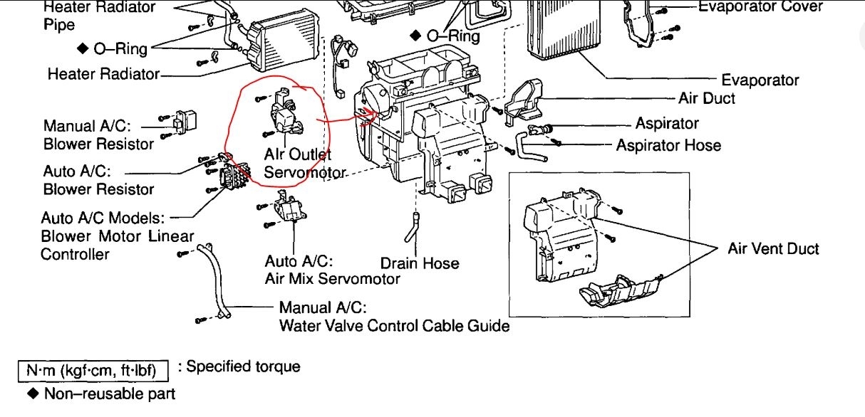 Air Control Servo Motor Location Car Listed Above Is the XLS