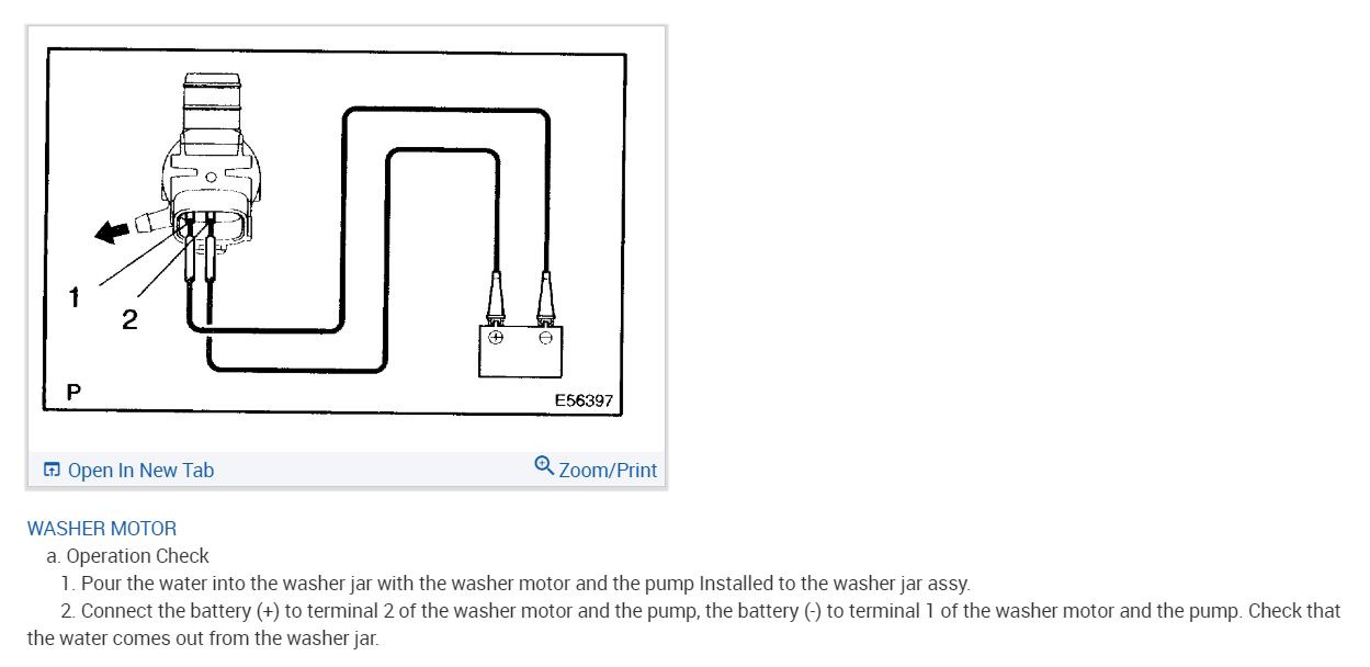 Windshield Washer Motor Location My Wipers Work but the Washer