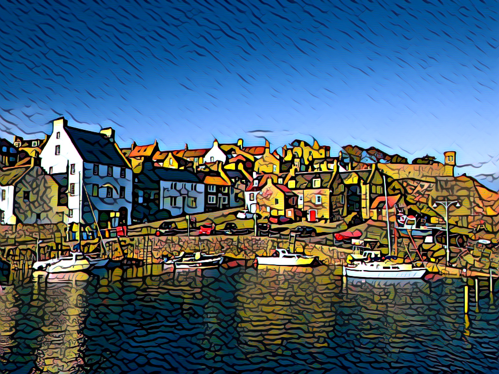 Crail harbour Sandcastle Cottage, Crail