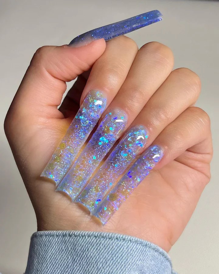 Nail glitter acrylic powder offers a dazzling array of possibilities