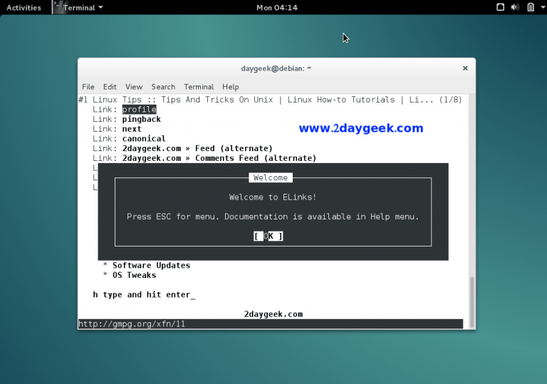 Best Text based  Browsers for Linux 2DayGeek