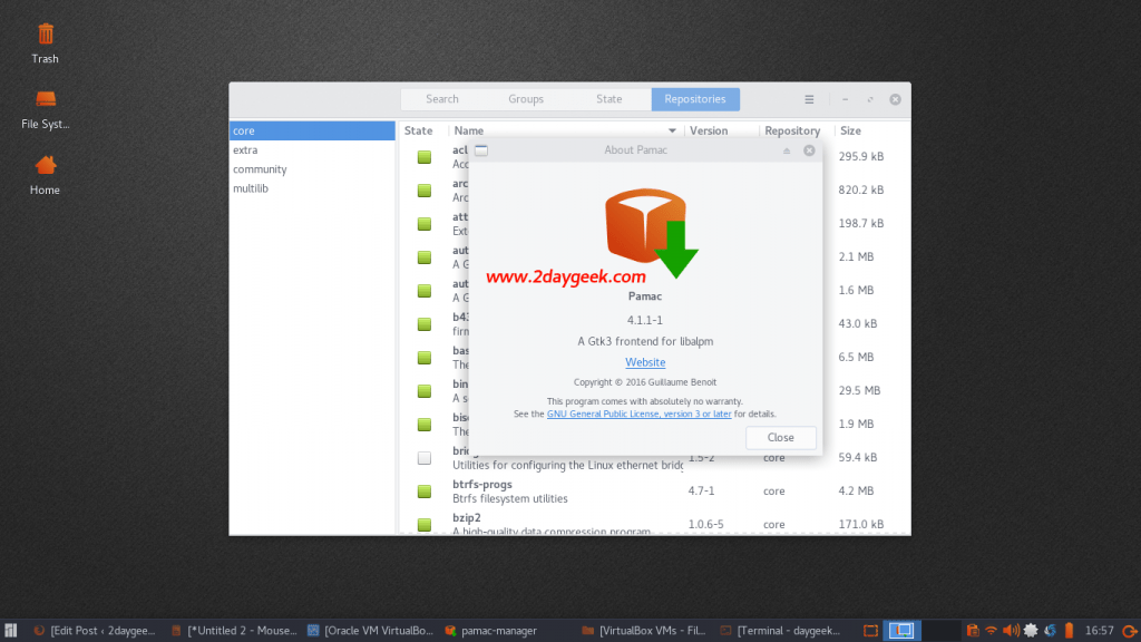 graphicalfrontendtoolforlinuxpackagemanagerpamacarchlinux