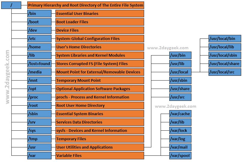 The Linux Directory Structure (File System Hierarchy) Explained with