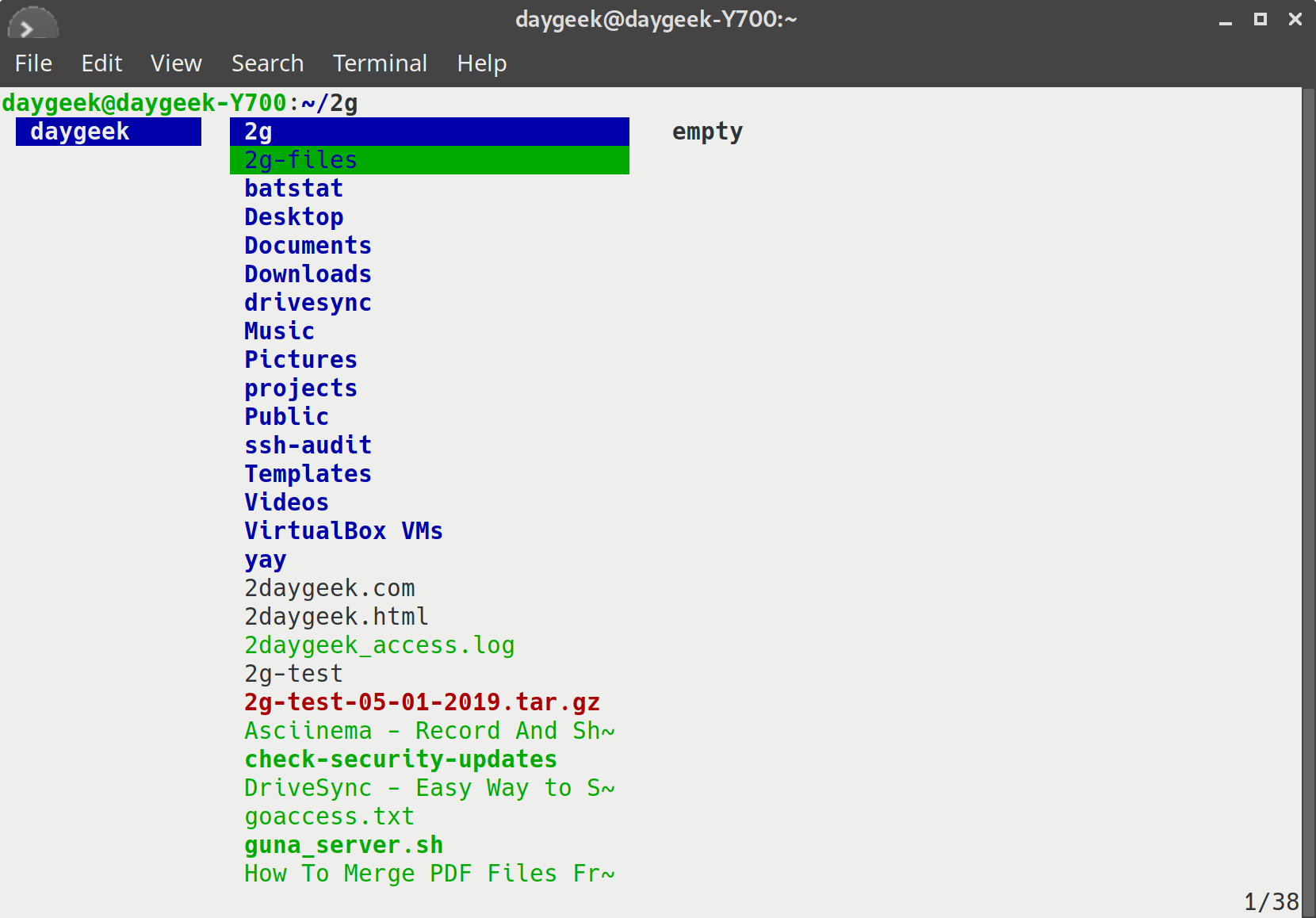 LF A Nifty Terminal File Manager For Linux Systems 2DayGeek