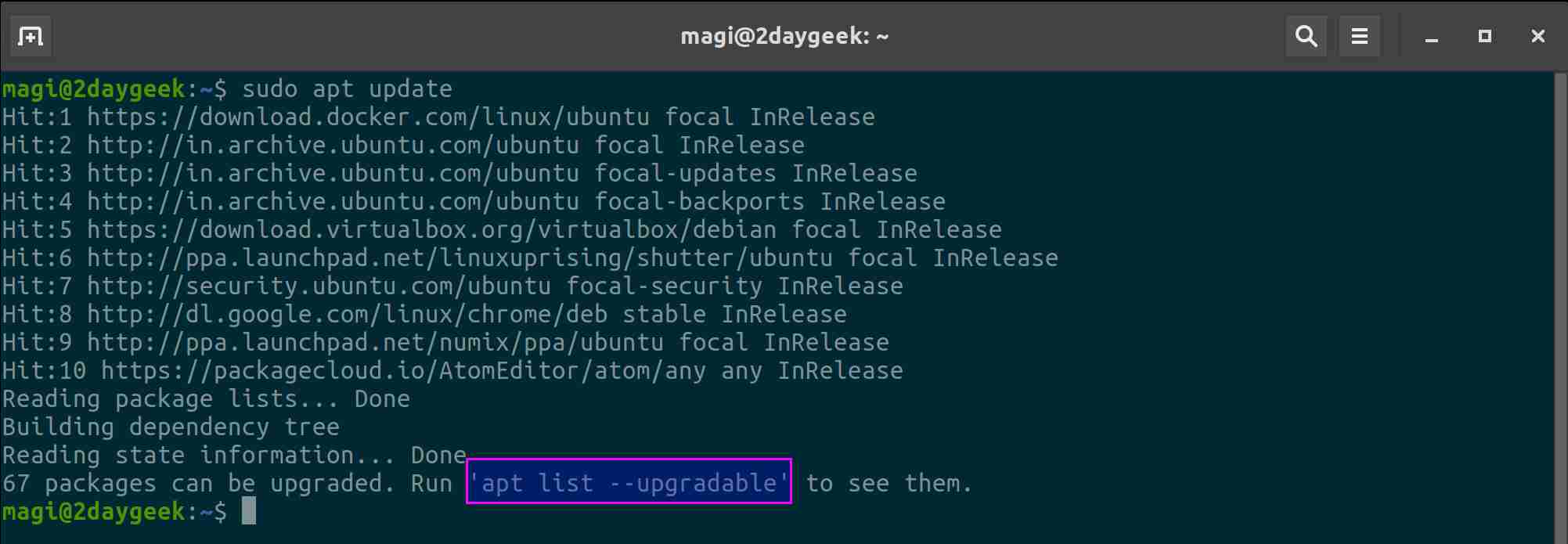 comparisonbetweenaptvsaptgetdifference2 2DayGeek