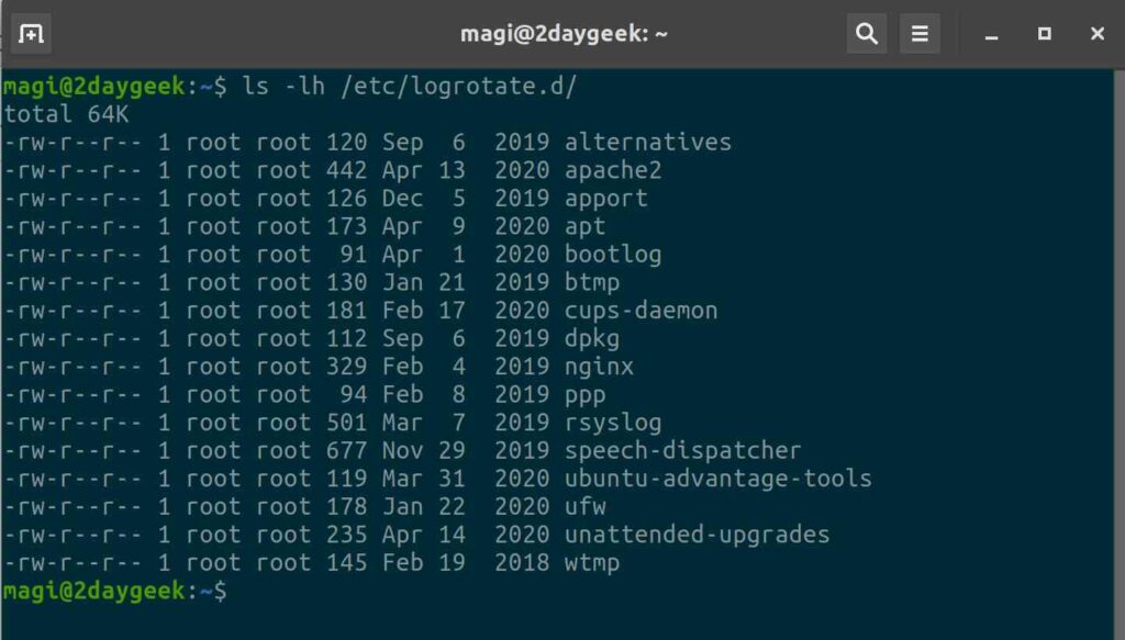 How to rotate website's log using logrotate command in linux 2DayGeek