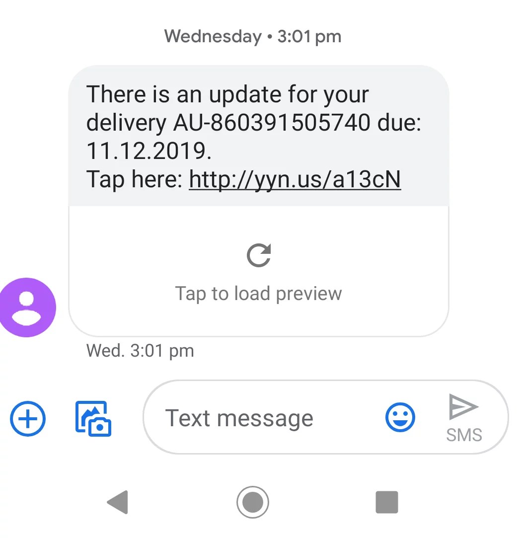 Australia Post SMS Scam 2Gen