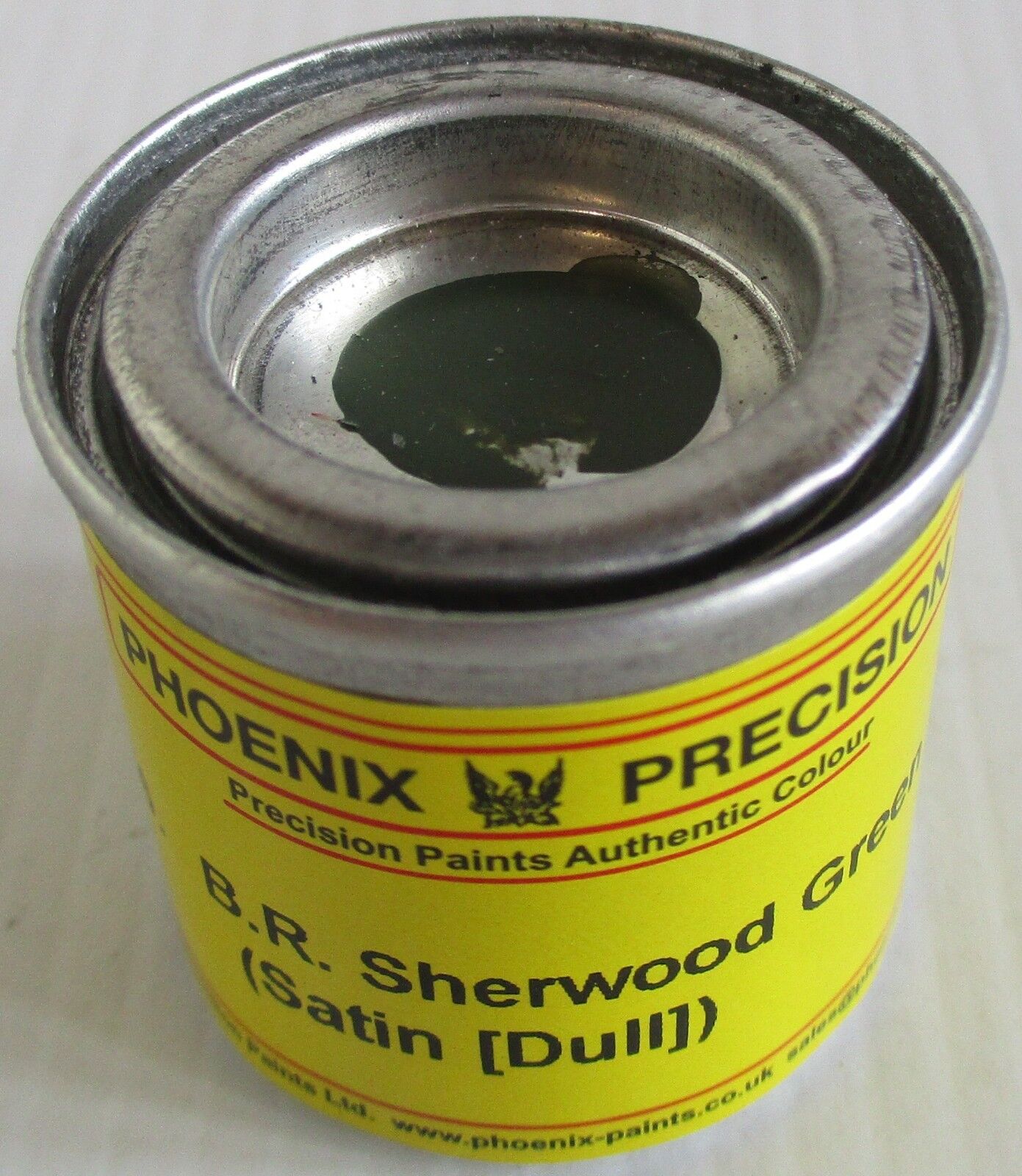 Phoenix P136 BR Sherwood Green ((Satin) Dull) Enamel Paint Tin 14ml