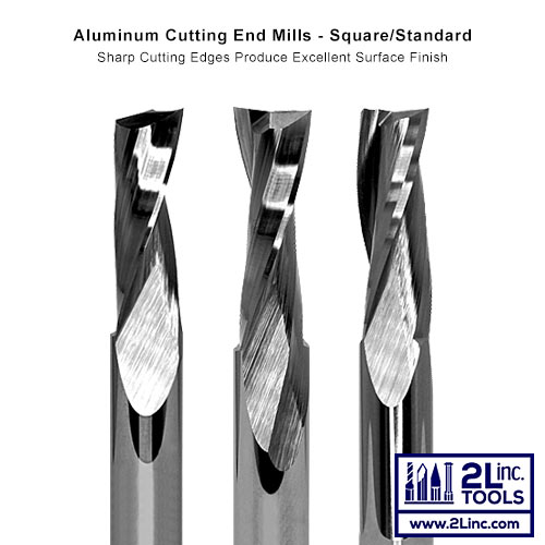 Square End Mills For Aluminum, Brass And Soft Materials 2L Inc.