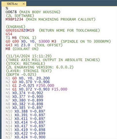 Easy CNC Command Software Program - For Error Proof G-Code Marking - 2L